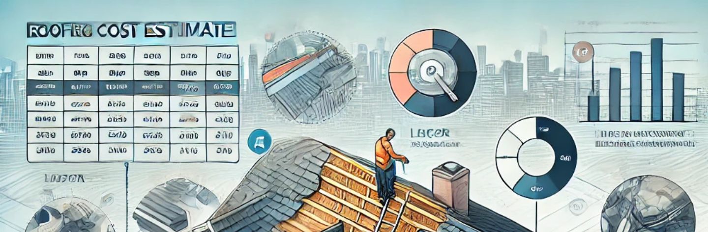 Broken down analysis of a roofing cost estimate